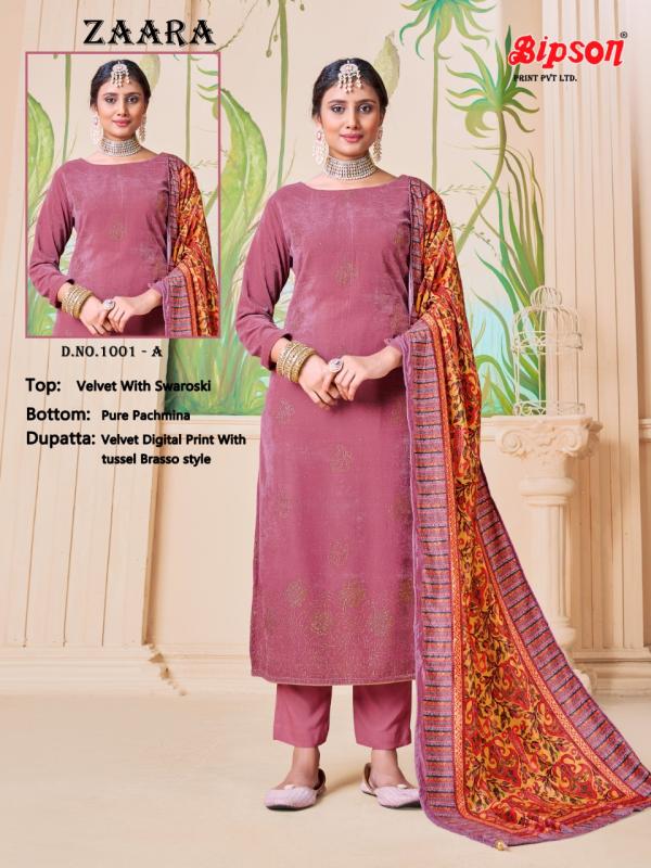 Bipson Zaara 1001 Pashmina Dress Material Collection